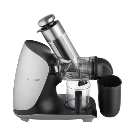 Concept LO7250 - Horizontālais skrūvveida sulu spiede 200W/230V melna/nerūsējošā tērauda