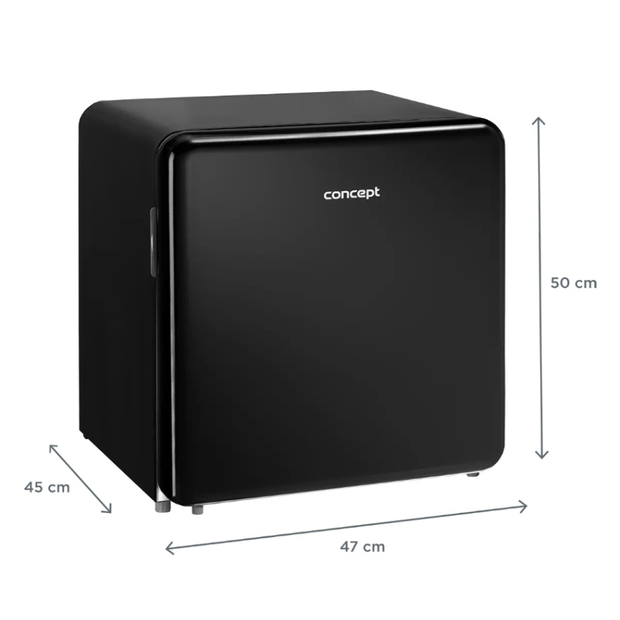 Concept LR2047bcN - retro minibārs 47 l melns
