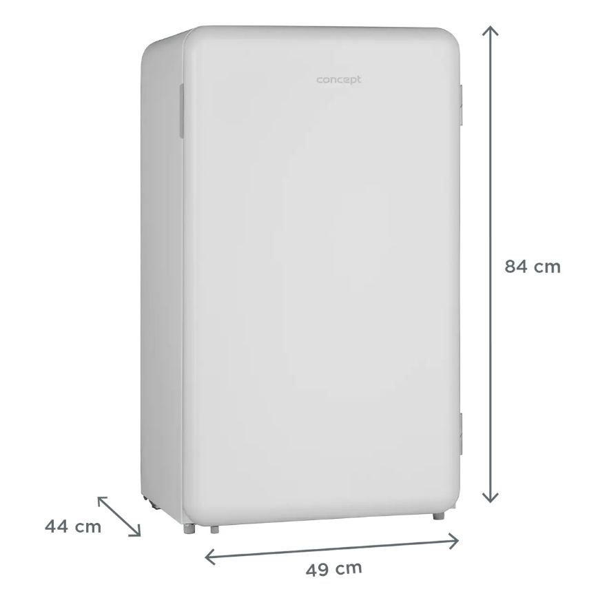 Concept LTR3047whN - Retro ledusskapis 93 l balts