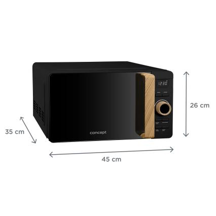 Concept MT3520bc - Mikroviļņu krāsns 800W/230V 20 l melna