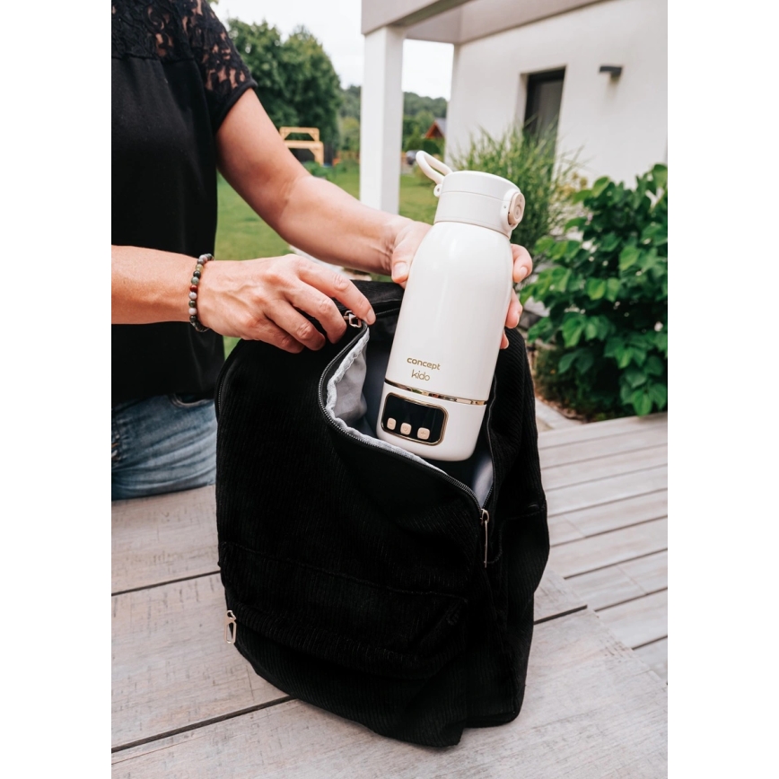 Concept OC4000 - Portatīvais ūdens un piena sildītājs KIDO 500 ml 36W/7,4V 5000 mAh bēšs
