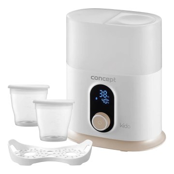 Concept OL4010 - Pudeles sildītājs 3‑vienā KIDO 200W/230V balts