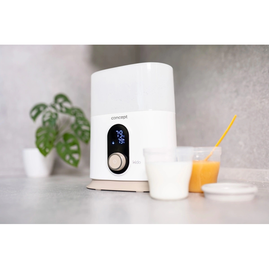 Concept OL4010 - Pudeles sildītājs 3‑vienā KIDO 200W/230V balts