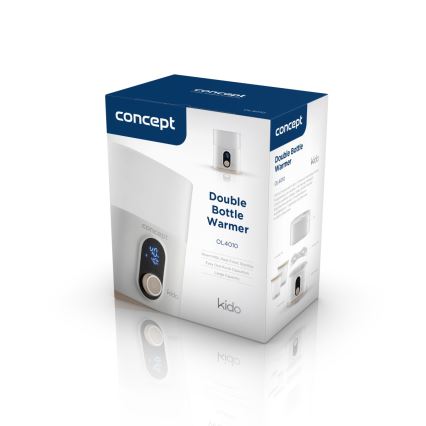 Concept OL4010 - Pudeles sildītājs 3‑vienā KIDO 200W/230V balts