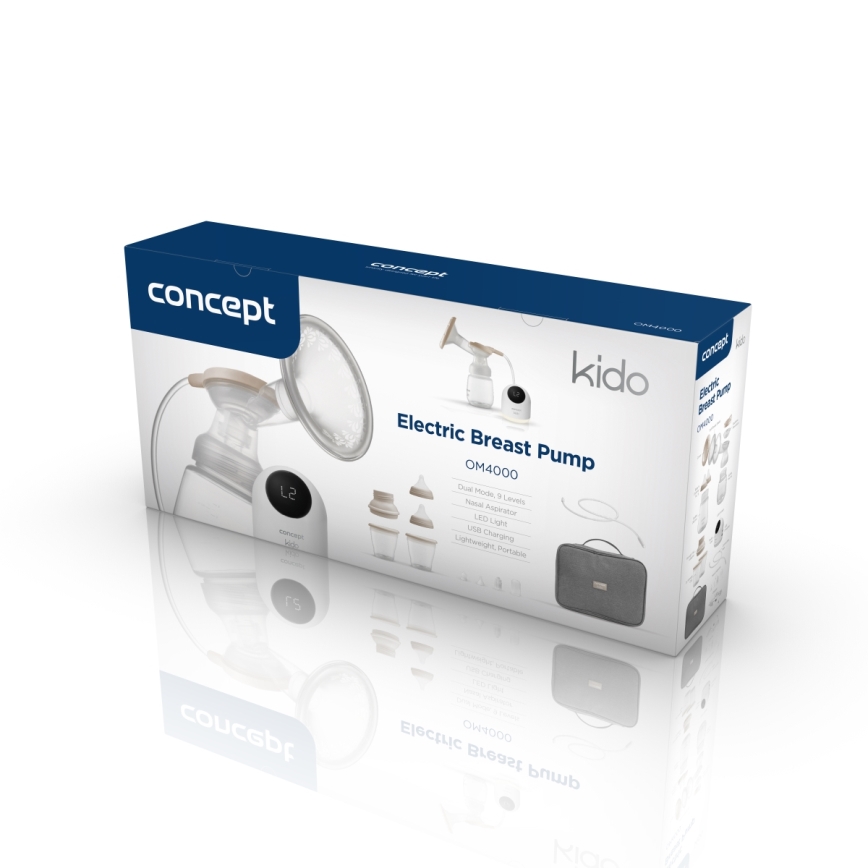 Concept OM4000 - Elektriskais KIDO 2-in-1 krūšu sūknis, balts