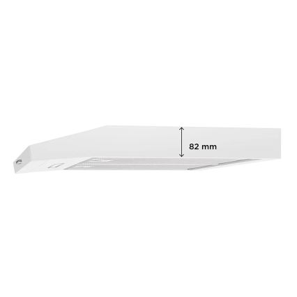 Concept OPP1260wh - Pakaramais virtuves tvaika nosūcējs 59,5 cm balts