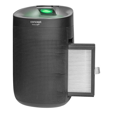 Concept OV1210 - Gaisa mitruma noņēmējs un gaisa attīrītājs PERFECT AIR 1 l 45W/230V melns