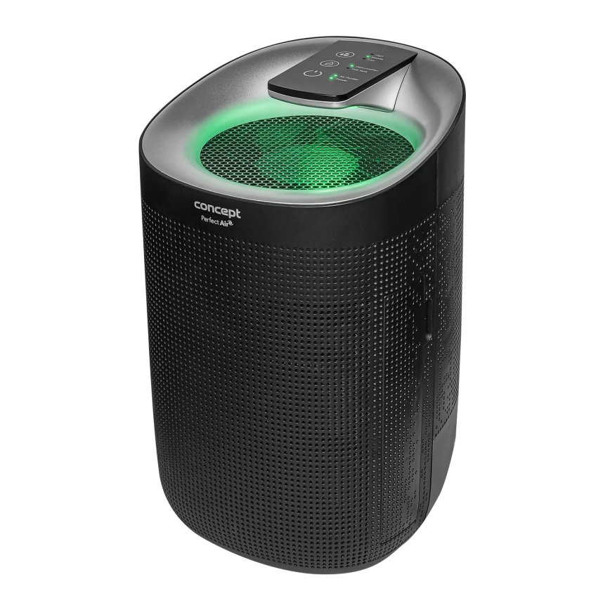 Concept OV1210 - Gaisa mitruma noņēmējs un gaisa attīrītājs PERFECT AIR 1 l 45W/230V melns