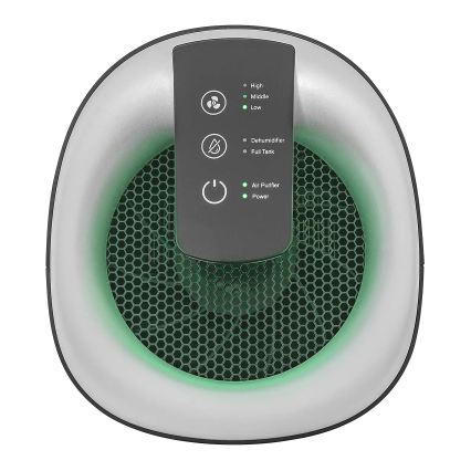 Concept OV1210 - Gaisa mitruma noņēmējs un gaisa attīrītājs PERFECT AIR 1 l 45W/230V melns