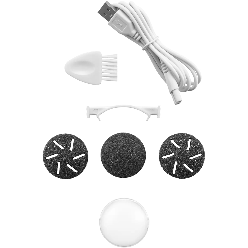 Concept PN3020 - Elektriska papēdu vīle PERFECT SKIN 5V 1200 mAh IPX6 melna/rozā zelts