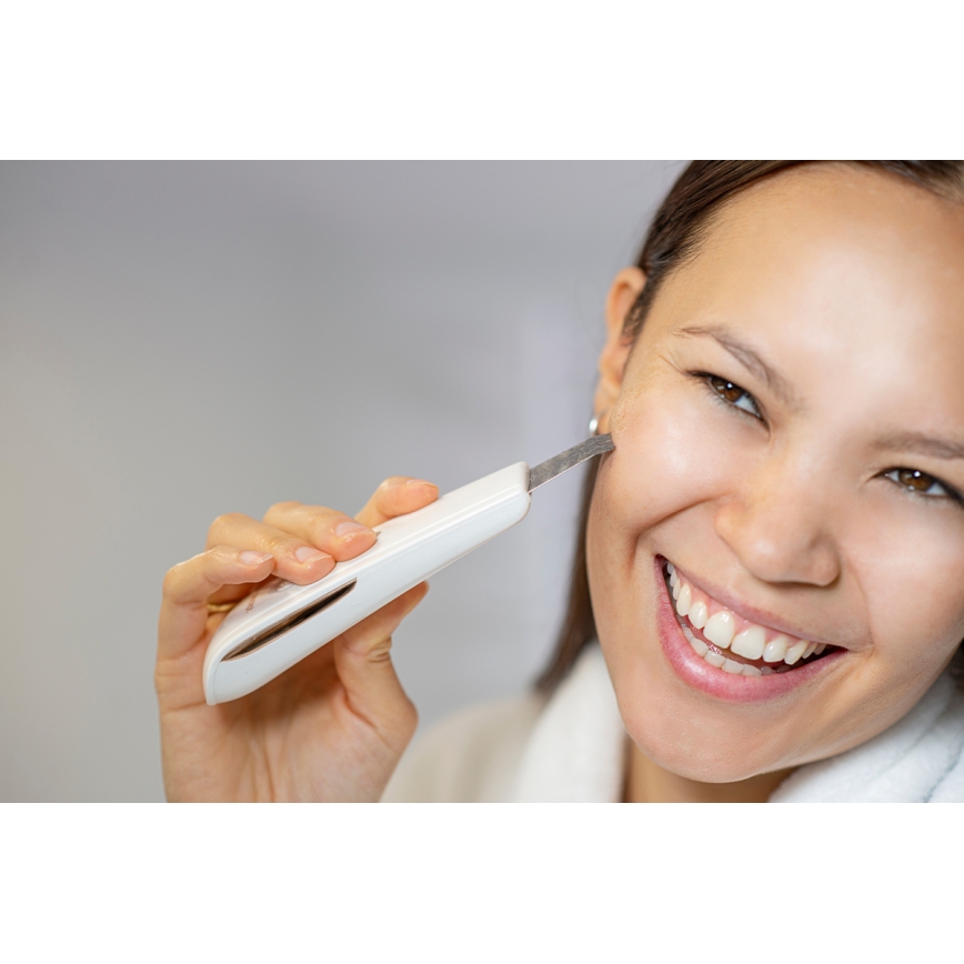 Concept PO2030 - Ultraskaņas sejas tīrīšanas ierīce PERFECT SKIN 2,5W/5V USB 600 mAh balta