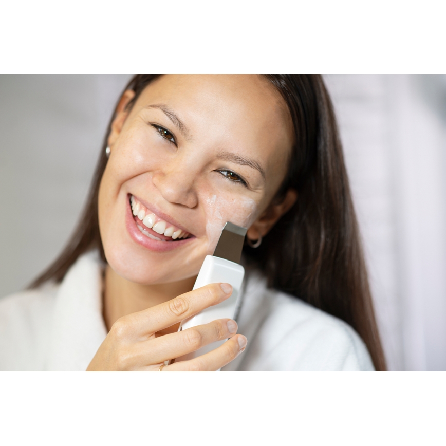 Concept PO2030 - Ultraskaņas sejas tīrīšanas ierīce PERFECT SKIN 2,5W/5V USB 600 mAh balta