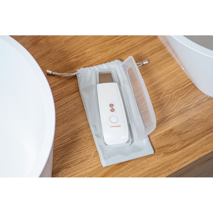 Concept PO2030 - Ultraskaņas sejas tīrīšanas ierīce PERFECT SKIN 2,5W/5V USB 600 mAh balta