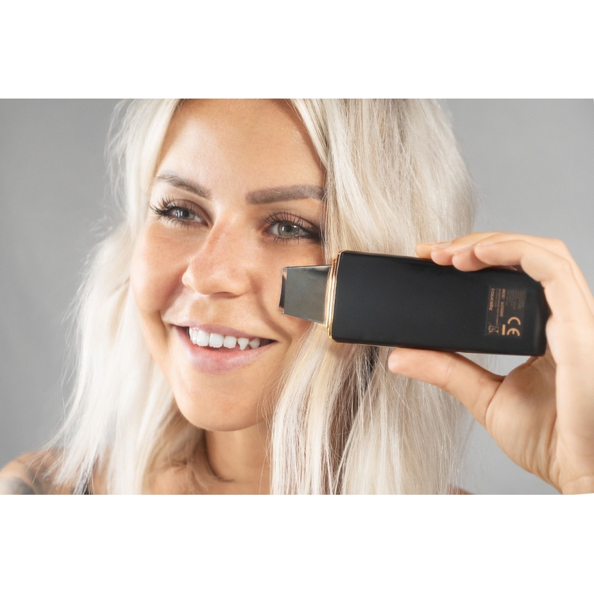 Concept PO2060 - Ultraskaņas sejas tīrīšanas ierīce PERFECT SKIN 3,5W/5V USB 500 mAh IPX6 melna