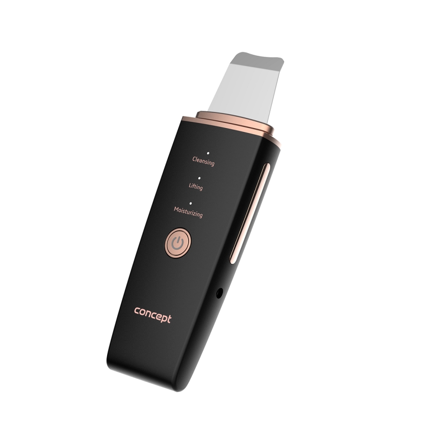 Concept PO2060 - Ultraskaņas sejas tīrīšanas ierīce PERFECT SKIN 3,5W/5V USB 500 mAh IPX6 melna