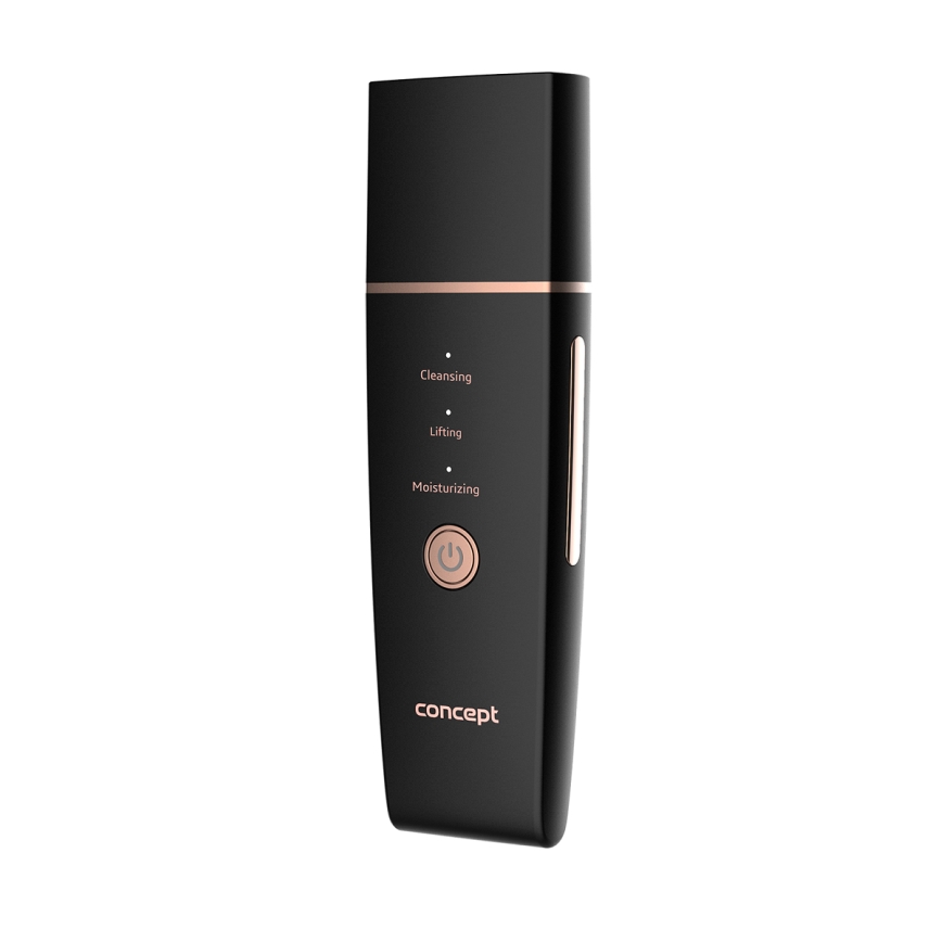 Concept PO2060 - Ultraskaņas sejas tīrīšanas ierīce PERFECT SKIN 3,5W/5V USB 500 mAh IPX6 melna