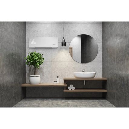 Concept QH4000 - Elektriskais sildītājs 1000/2000W IP22 balts + tālvadības pults