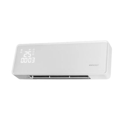 Concept QH4000 - Elektriskais sildītājs 1000/2000W IP22 balts + tālvadības pults