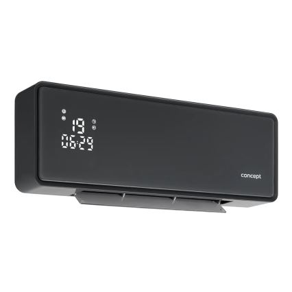 Concept QH4100 - Elektriskais sildītājs 1000/2000W Wi-Fi IP22 pelēks + tālvadības pults