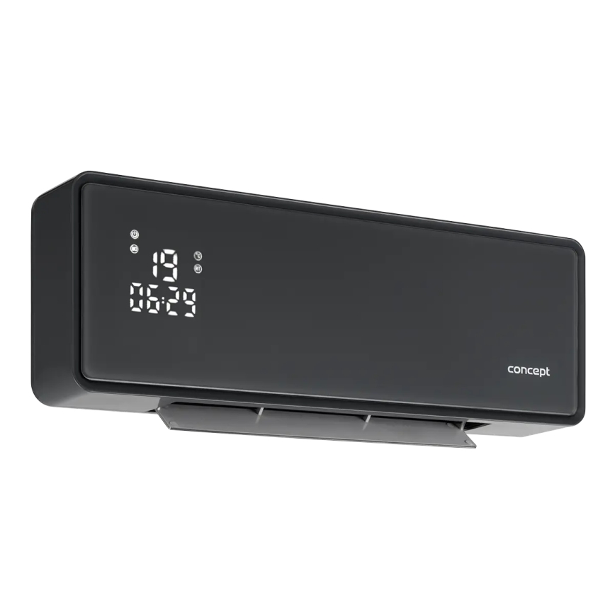 Concept QH4100 - Elektriskais sildītājs 1000/2000W Wi-Fi IP22 pelēks + tālvadības pults