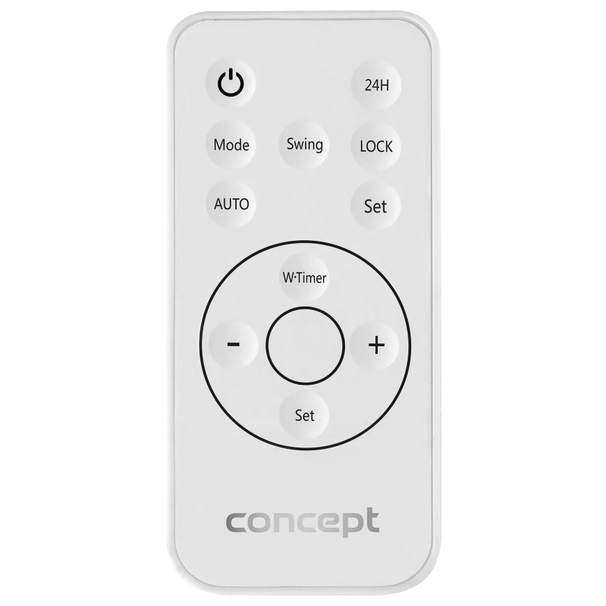 Concept QH4100 - Elektriskais sildītājs 1000/2000W Wi-Fi IP22 pelēks + tālvadības pults