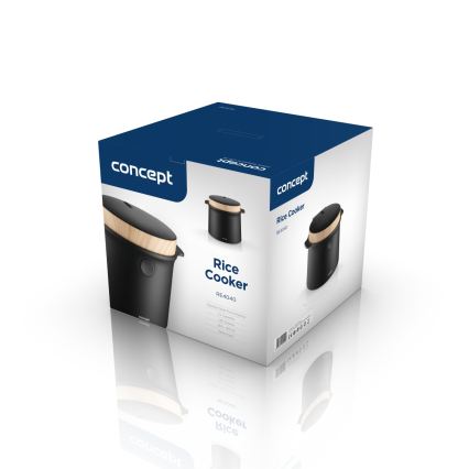 Concept RE4040 - Digitālais rīsu vārāmais 2 vienā 450W/230V 2 l melns/koka dekors