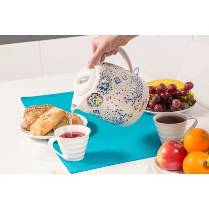 Concept RK0020 - Elektriskā tējkanna 1,5 l 1350W/230V daudzkrāsaina/keramika