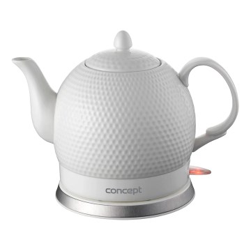 Concept RK0050 - Elektriskā tējkanna 1,2 l 1000W/230V balta/keramika