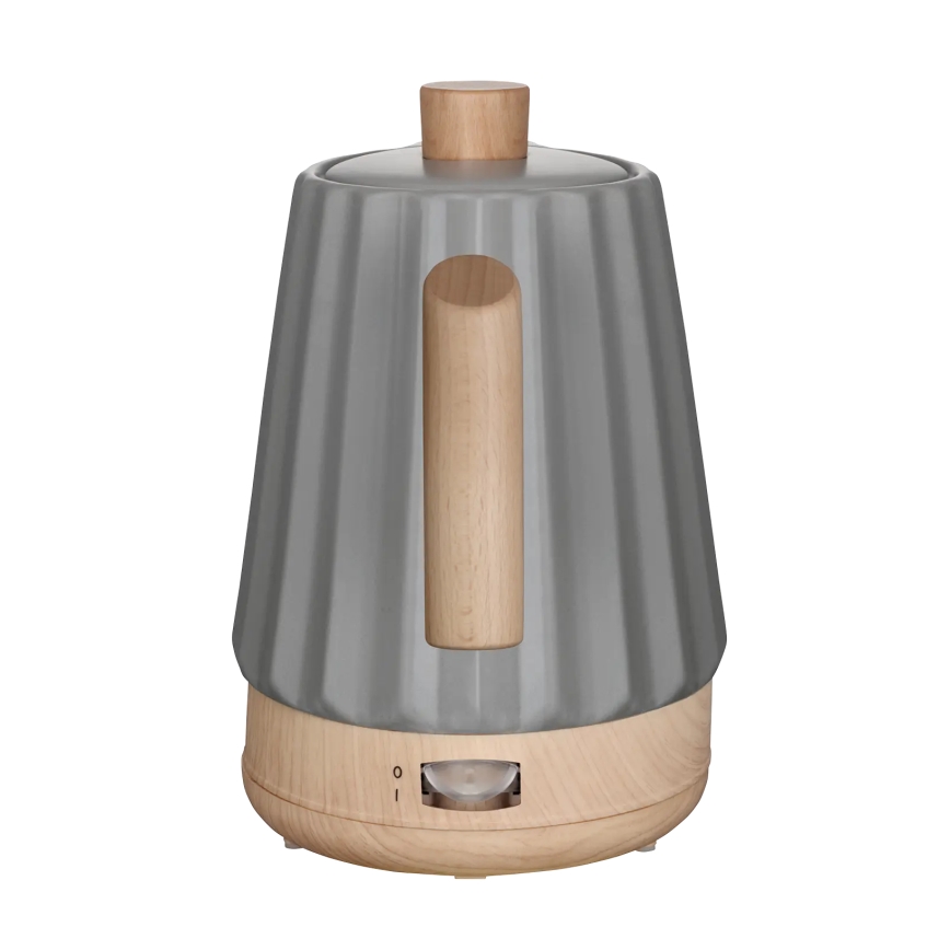 Concept RK0092 - Ātrā elektriskā tējkanna 1,5 l 1500 W/230 V tumši pelēka/koka dekors/keramika