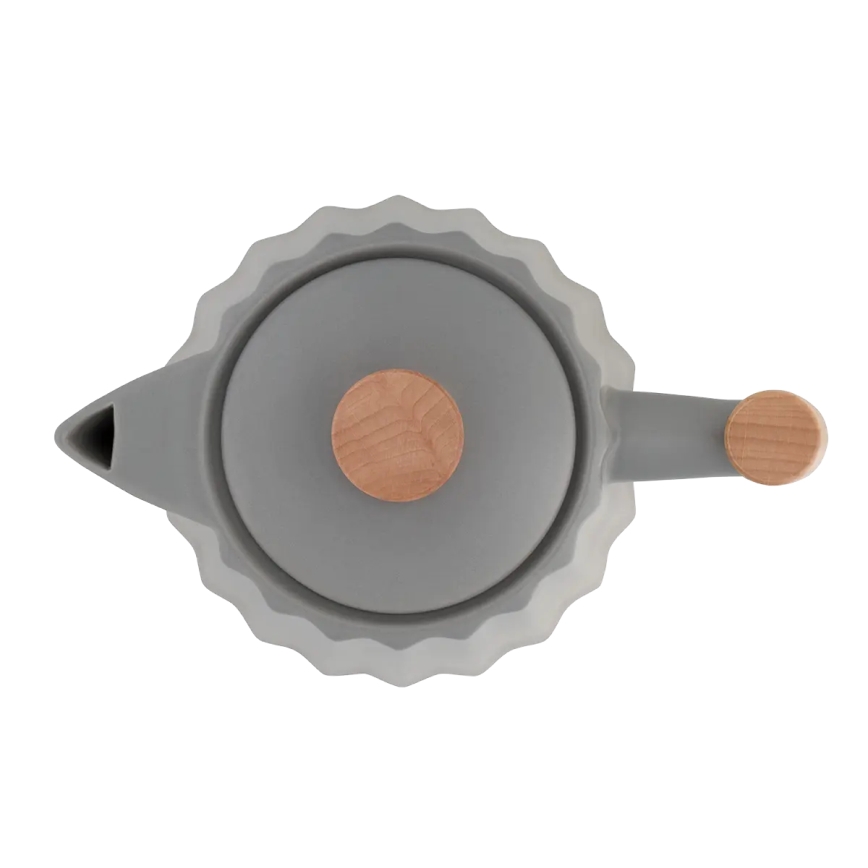 Concept RK0092 - Ātrā elektriskā tējkanna 1,5 l 1500 W/230 V tumši pelēka/koka dekors/keramika