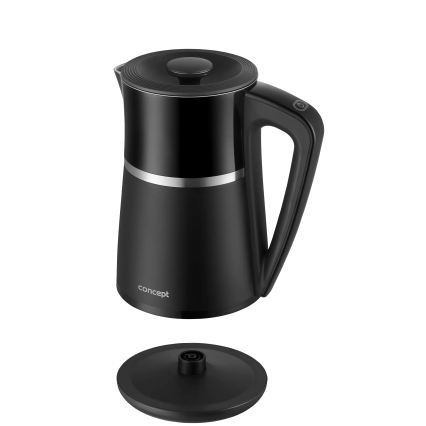 Concept RK3100 - Ātrā elektriskā tējkanna ar temperatūras regulāciju 1,7 l 2200W/230V melna