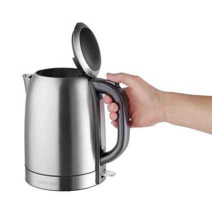 Concept RK3240 - elektriskā tējkanna 1,7 l, 2200 W/230 V, nerūsējošā tērauda