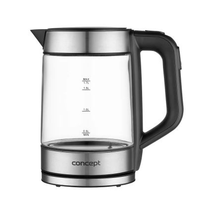 Concept RK4067 - ātrvārā tējkanna ar temperatūras regulēšanu 1,7 l 2200W/230V, nerūsējošā tērauda korpuss