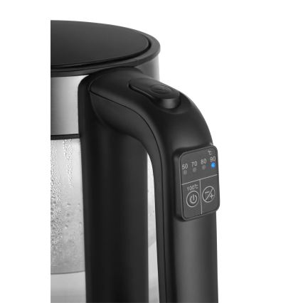 Concept RK4067 - ātrvārā tējkanna ar temperatūras regulēšanu 1,7 l 2200W/230V, nerūsējošā tērauda korpuss