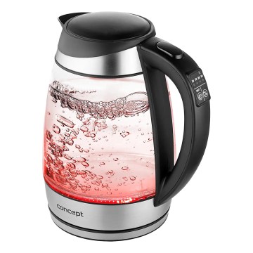 Concept RK4120 - Elektriskā tējkanna ar temperatūras regulāciju 1,7 l 2200W/230V no nerūsējošā tērauda