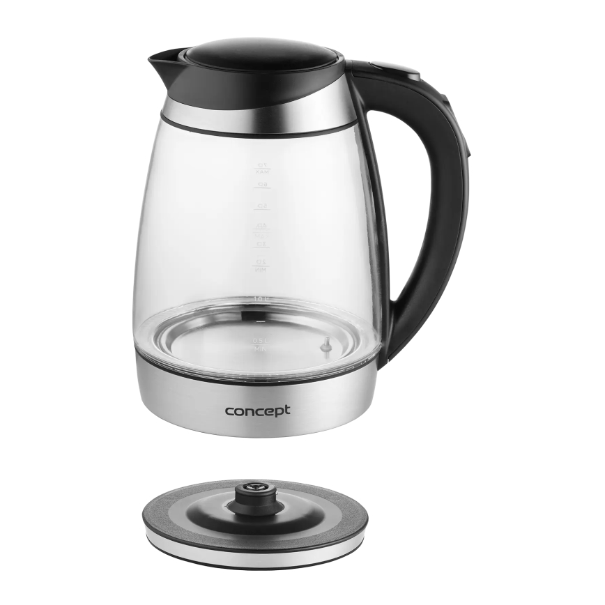 Concept RK4120 - Elektriskā tējkanna ar temperatūras regulāciju 1,7 l 2200W/230V no nerūsējošā tērauda