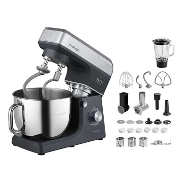 Concept RM6000 - virtuves planetārais robots DOUGH EXPERT 1900W/230V antracīts/nerūsējošais tērauds