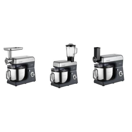 Concept RM6000 - virtuves planetārais robots DOUGH EXPERT 1900W/230V antracīts/nerūsējošais tērauds
