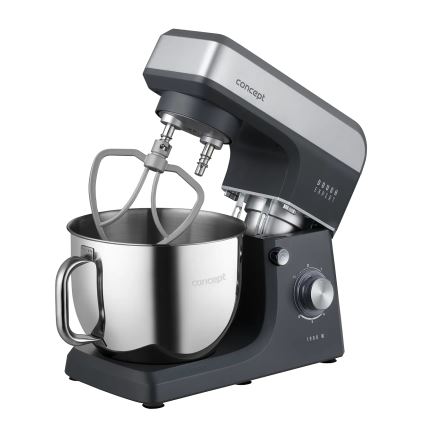 Concept RM6010 - Virtuves planetārais mikseris DOUGH EXPERT 1900W/230V antracīts/nerūsējošais tērauds