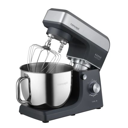 Concept RM6010 - Virtuves planetārais mikseris DOUGH EXPERT 1900W/230V antracīts/nerūsējošais tērauds