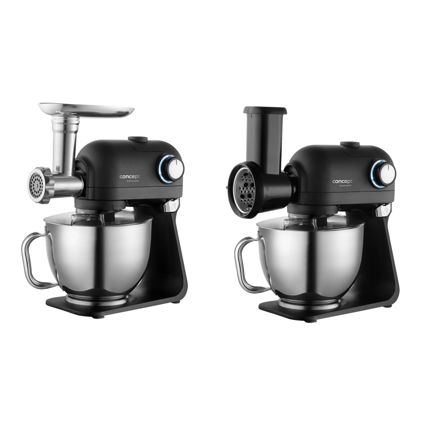 Concept RM8000 - Virtuves robots ar nerūsējošā tērauda bļodu 1200 W/230 V melns
