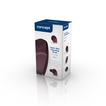 Concept SK9101 - Sejas attīrīšanas birste SONIVIBE 2W/5V 250 mAh IPX7 sarkana