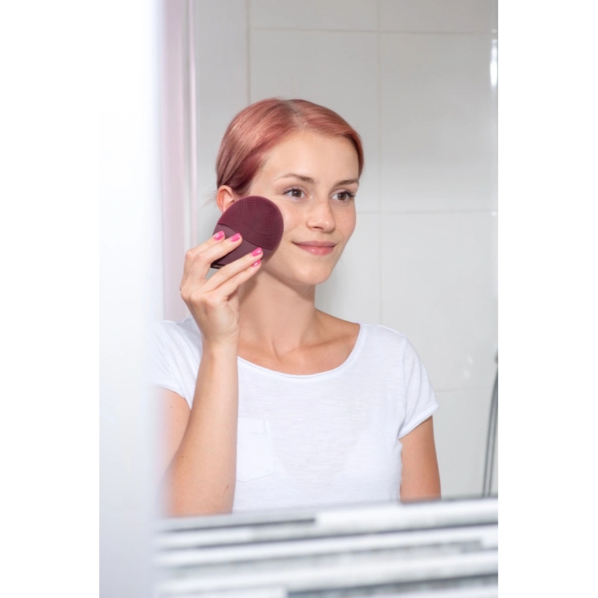 Concept SK9101 - Sejas tīrīšanas birste SONIVIBE 2W/5V 250 mAh IPX7 sarkana