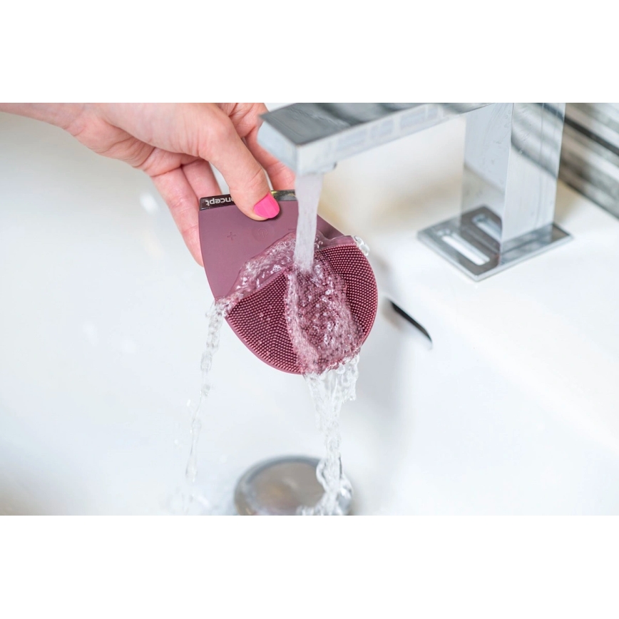 Concept SK9101 - Sejas tīrīšanas birste SONIVIBE 2W/5V 250 mAh IPX7 sarkana