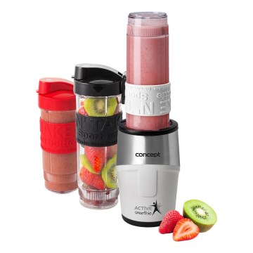 Concept SM3380 - Smoothie blenderis ar piederumiem ACTIVE SMOOTHIE 500W/230V balts