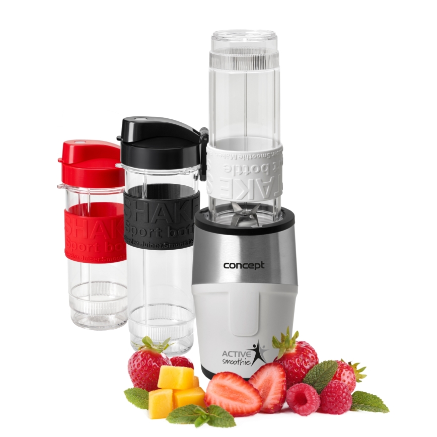 Concept SM3380 - Smūtiju blenderis ar piederumiem ACTIVE SMOOTHIE 500W/230V balta