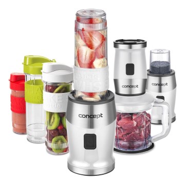 Concept SM3391 - Smūtiju blenderis ar piederumiem 700W/230V balts