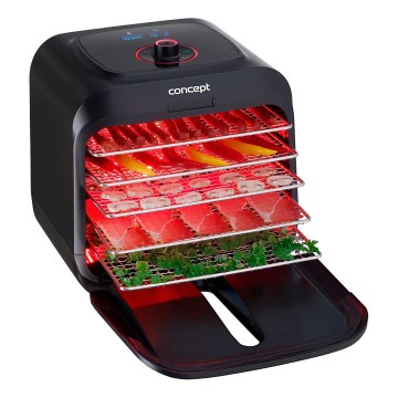 Concept SO4000 - melns pārtikas žāvētājs 500 W/230 V