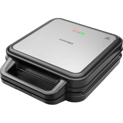 Concept SV3080 - Sviestmaižu pagatavošanas ierīce FAMILY 3in1 1200W/230V melna/nerūsējošs tērauds