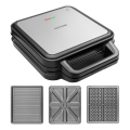 Concept SV3080 - Toaster FAMILY 3in1 1200W/230V melns/nerūsējošais tērauds